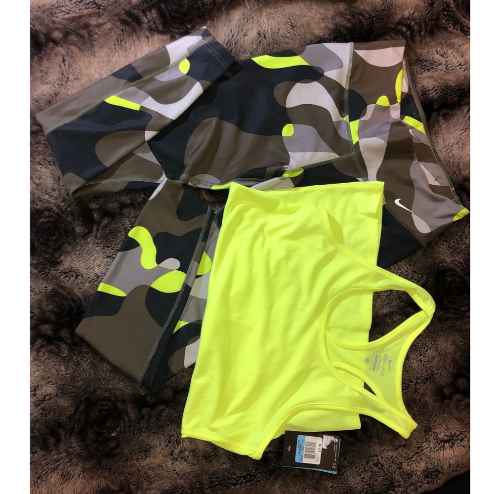 LIME GREEN NIKE DRI-FIT SUIT